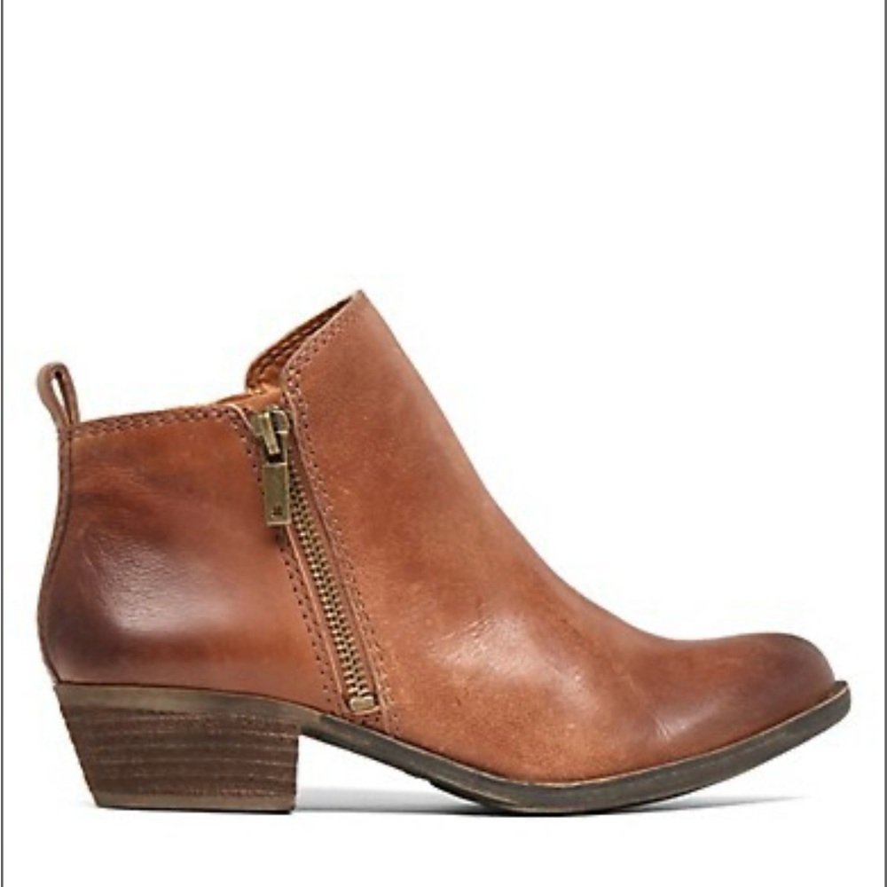 Lucky Brand Leather Basel Ankle Boots